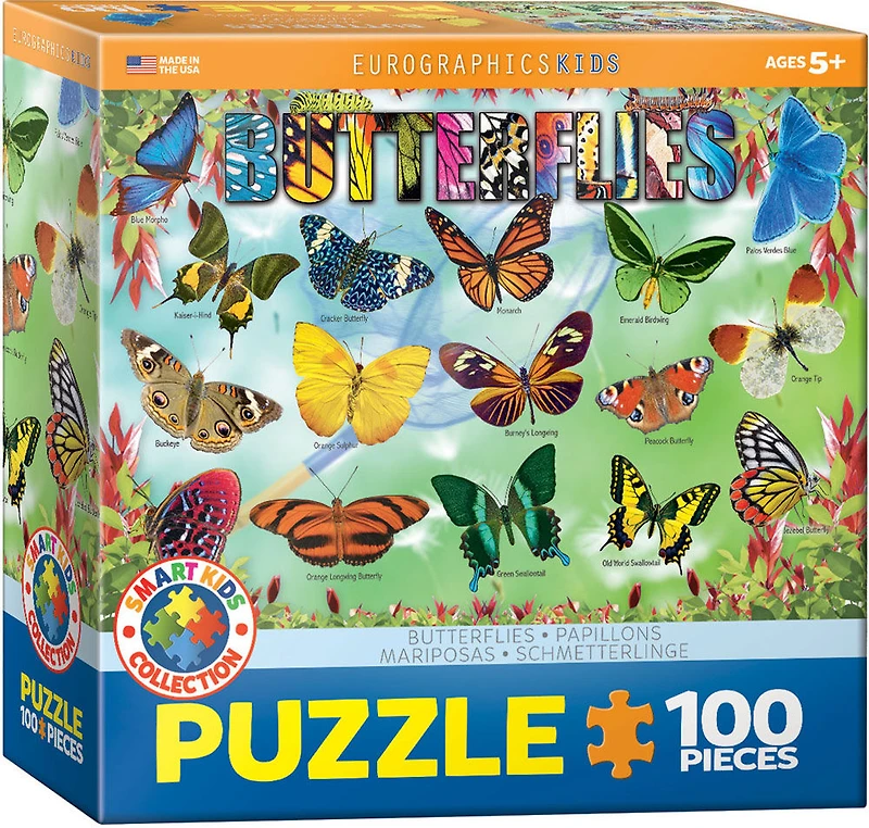 Eurographics Educational 100 Piece Butterflies