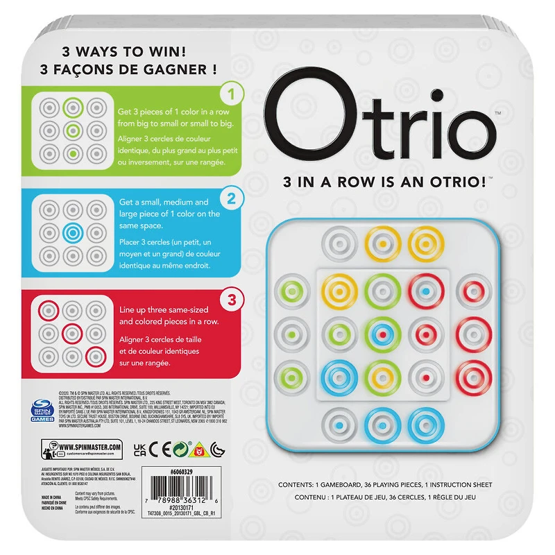 Otrio, Jeu de société stratégique