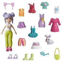Polly Pocket Coffret Poupée et 18accessoires, lapin