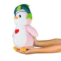 Peluches moelleuses Pudgy Penguins - Coeur Cache-oeil - Notre exclusivité