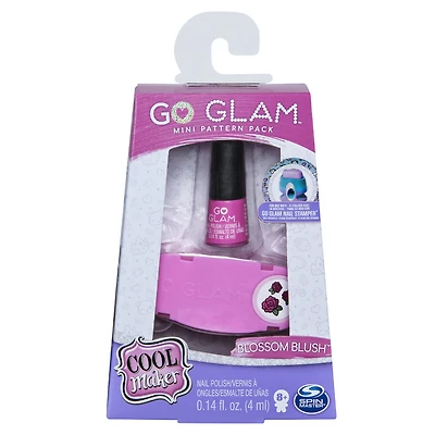 Cool Maker, GO GLAM Blossom Blush Mini Pattern Pack Refill, Decorates 25 Nails with the GO GLAM Nail Stamper