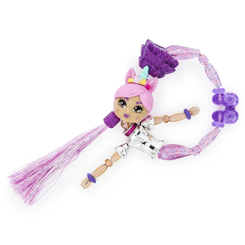 Twisty Girlz, Glitzy Bitsy Transforming Doll to Collectible Bracelet with Mystery Twisty Petz