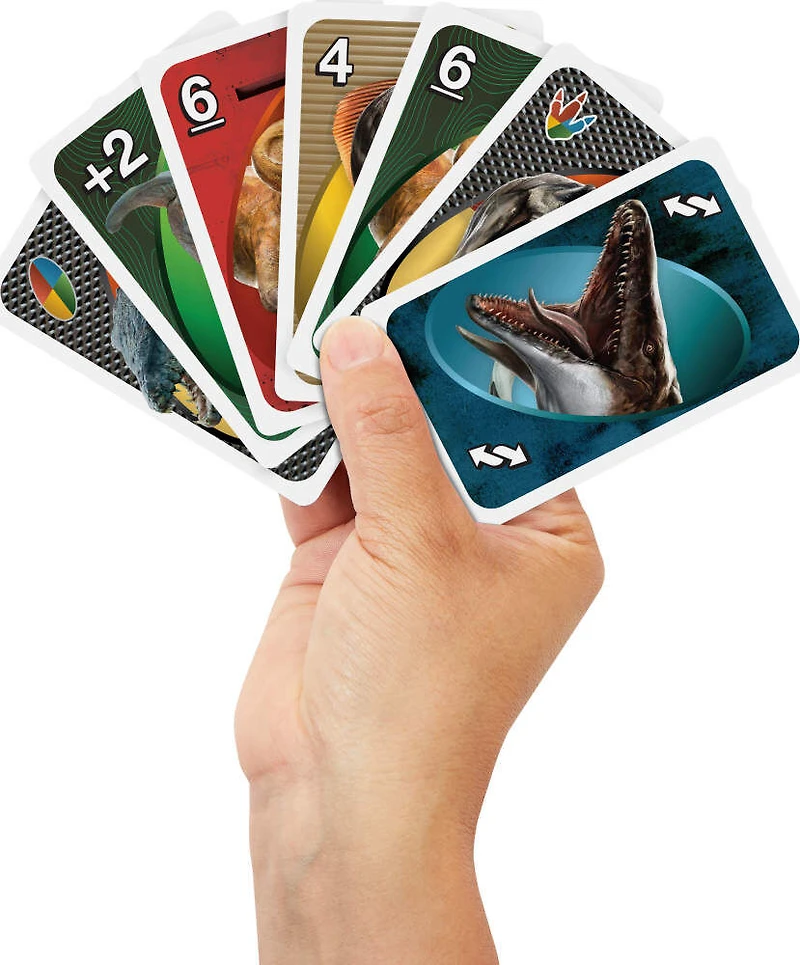 UNO-Jeu de cartes Jurassic World Renaissance-pour toute la famille