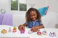 Polly Pocket Micro-poupée, Hélicoptère en métal, mini-animal