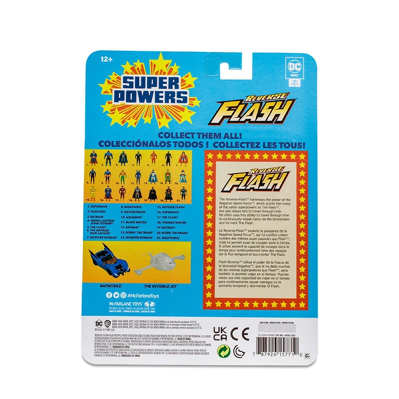 Figurine DC Super Powers 5" - Flash inversé