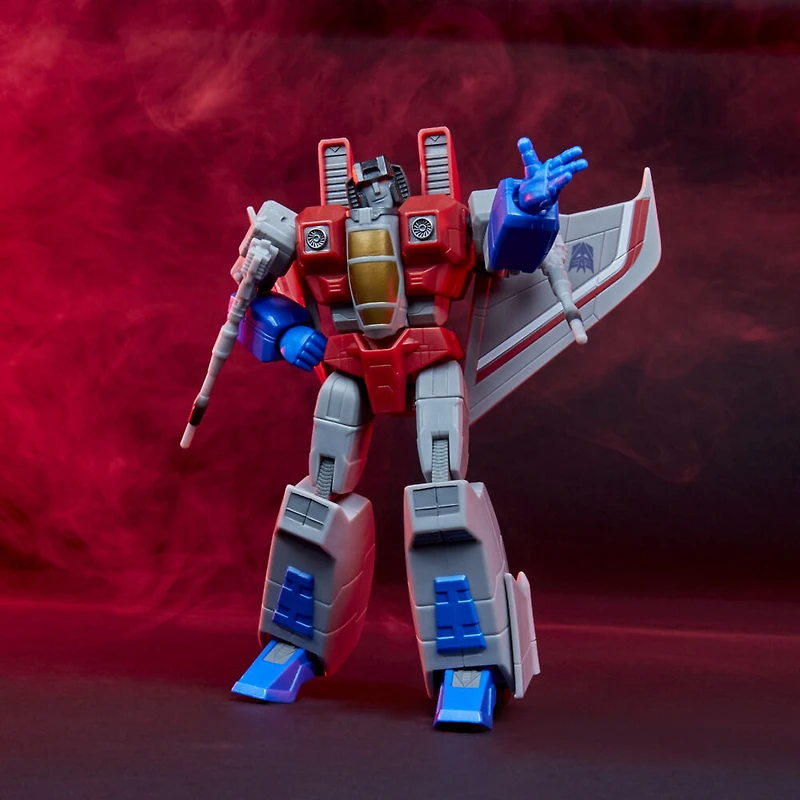 Transformers R.E.D. [Robot Enhanced Design] G1 Coronation Starscream, Non-Converting Figure, 8 and Up, 6-inch