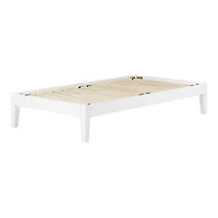 Vito Base de lit Simple Blanc solide