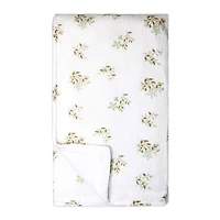 Baby Mode Signature Muslin Plush Blanket: Tan Folliage