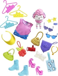 Barbie Extra Surprise Fashion Closet Playset with Pet and Accessories, 3 Year Olds and Up