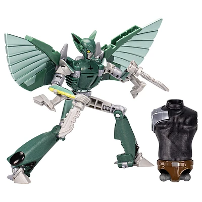Transformers EarthSpark, figurine Terran Nightshade classe Deluxe de 12,5 cm, jouet robot pour enfants