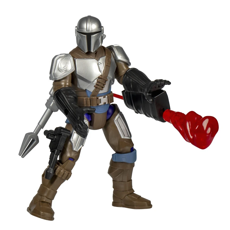 MixMashers Star Wars, figurine deluxe personnalisable Mandalorien avec Grogu à mélanger et combiner avec accessoires