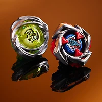 Beyblade X Drop Attack Battle Set with Beystadium Arena, 2 Right-Spinning Takara Tomy Tops, 2 Launchers, Battling Tops Game Toys