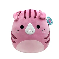 Squishmallows empilable de 30,4 cm - Geraldine le chat Scottish Fold rose