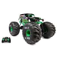 Monster Jam, Monster truck tout-terrain radiocommandé Mega Grave Digger officiel, plus de 60 cm de haut, échelle 1:6