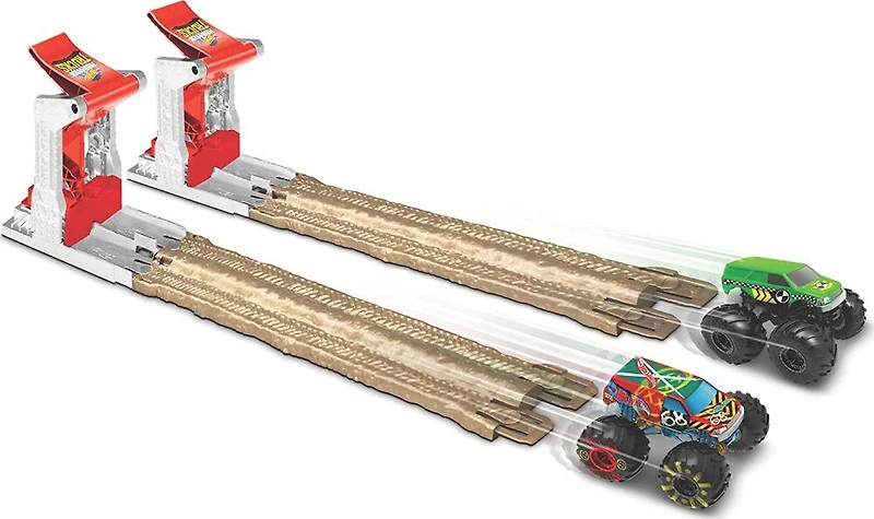 Hot Wheels - Monster Trucks - Coffret de jeu - Double Destruction