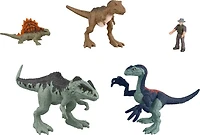 Figurines MINIS Jurassic World: Dominion, coffret Combat Total de 5 jouets inspirés de films