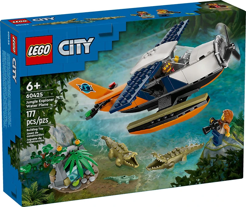 LEGO City L'hydravion d'exploration de la jungle, Ensemble de jouet 60425
