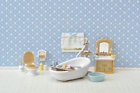 Ensemble de salle de bain Calico Critters Country, meubles et accessoires de maison de poupée