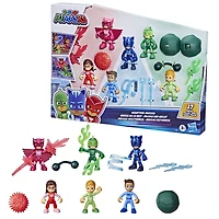 Pyjamasques, Héros de la nuit, pack de 6 figurines avec 11 accessoires