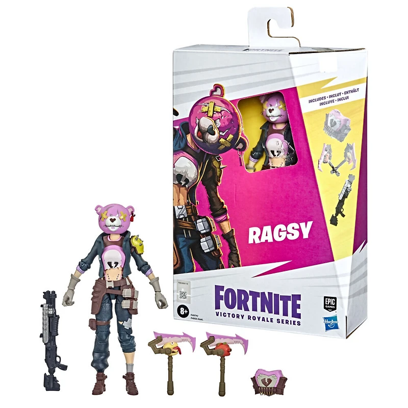 Hasbro Fortnite Victory Royale Series, figurine de collection articulée Rabiboche avec accessoires, 15 cm