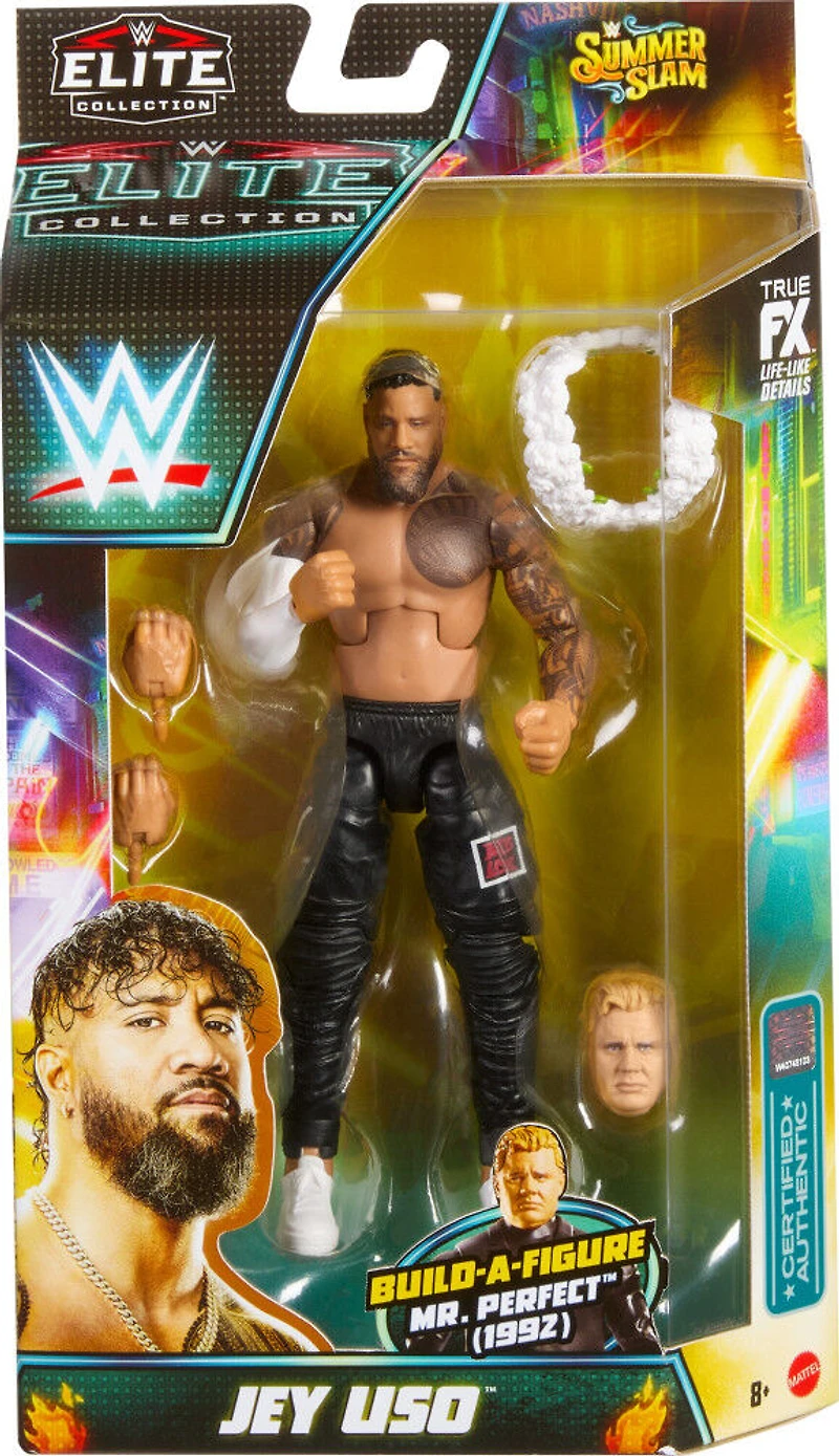 WWE -Collection Elite -SummerSlam -Figurine -Jey Uso, pièce de constr.