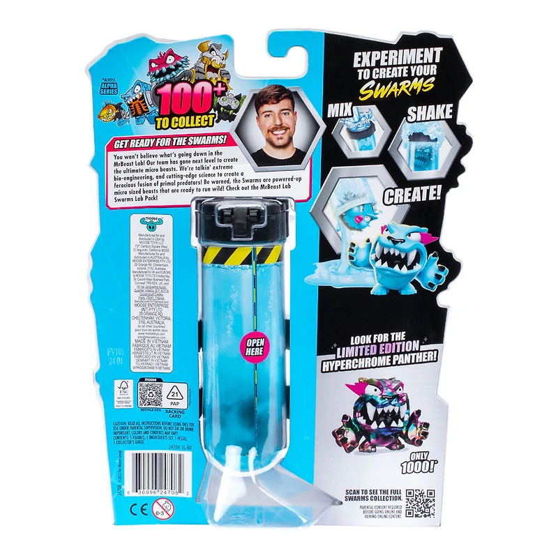 MrBeast Lab Swarms, Lab Pack, 5 Swarms Inside, Experiment to Create Your Swarms, Mix, Shake, Create