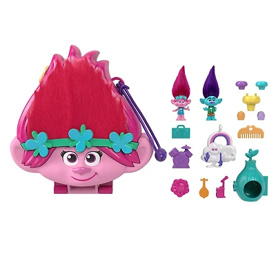Polly Pocket and DreamWorks-Les Trolls-Coffret Figurines et Accessoires