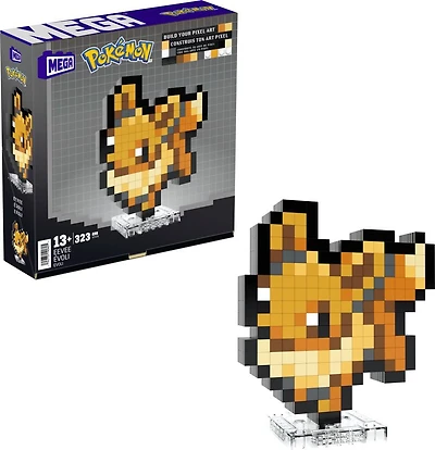 MEGA Pokémon Eevee Building Toy Kit (323 Pieces) Retro Set for Collectors