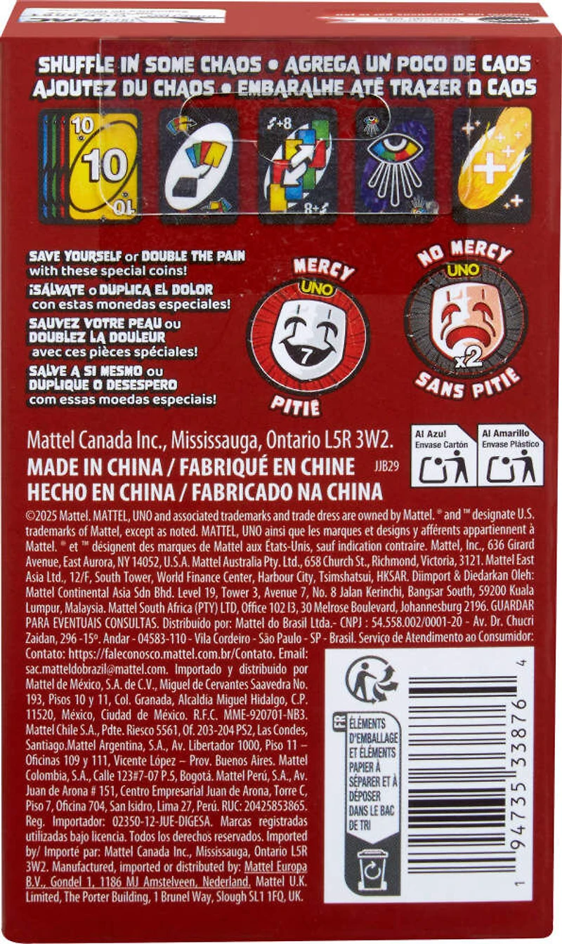 UNO Show 'em No Mercy Card Game Expansion Pack