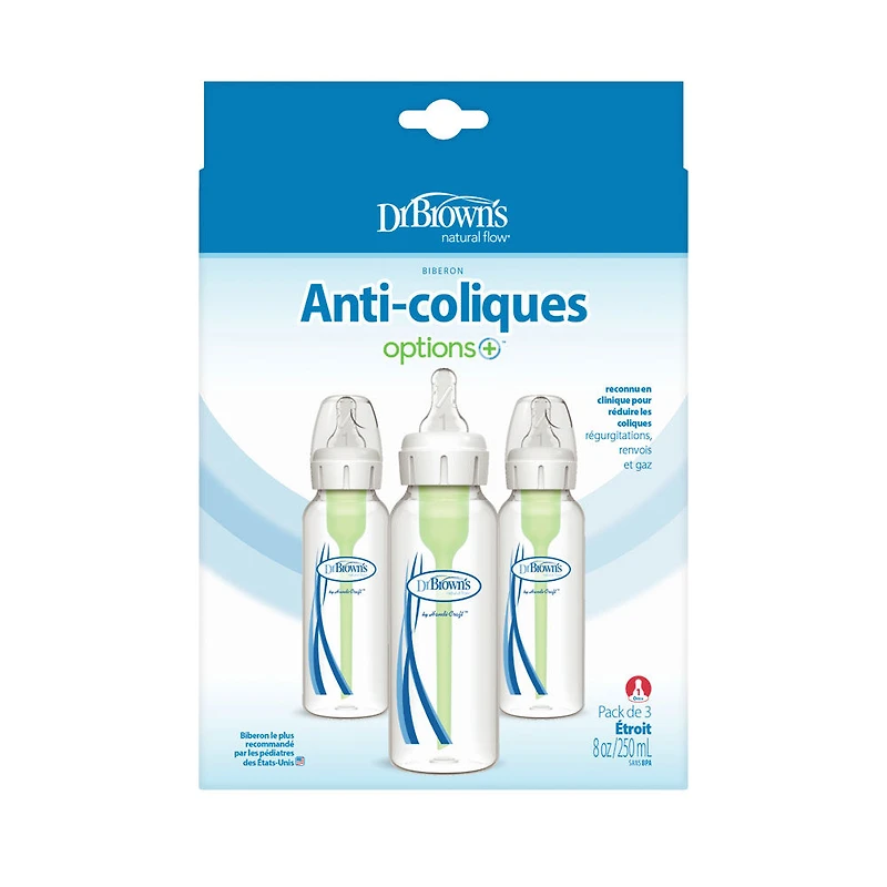 Dr. Brown's Options+ 8 oz Standard Bottle 3 Pack