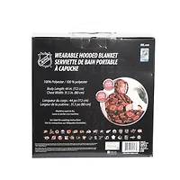 NHL Ottawa Senators Oversized Wearable Sherpa Hooded Blanket, One Size Fits Most