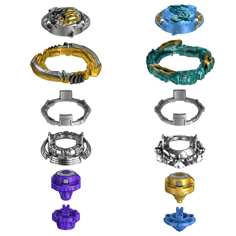 Beyblade Burst QuadDrive, Pack de 2 toupies de compétition Katana Muramasa M7 et Vanish Cobra C7