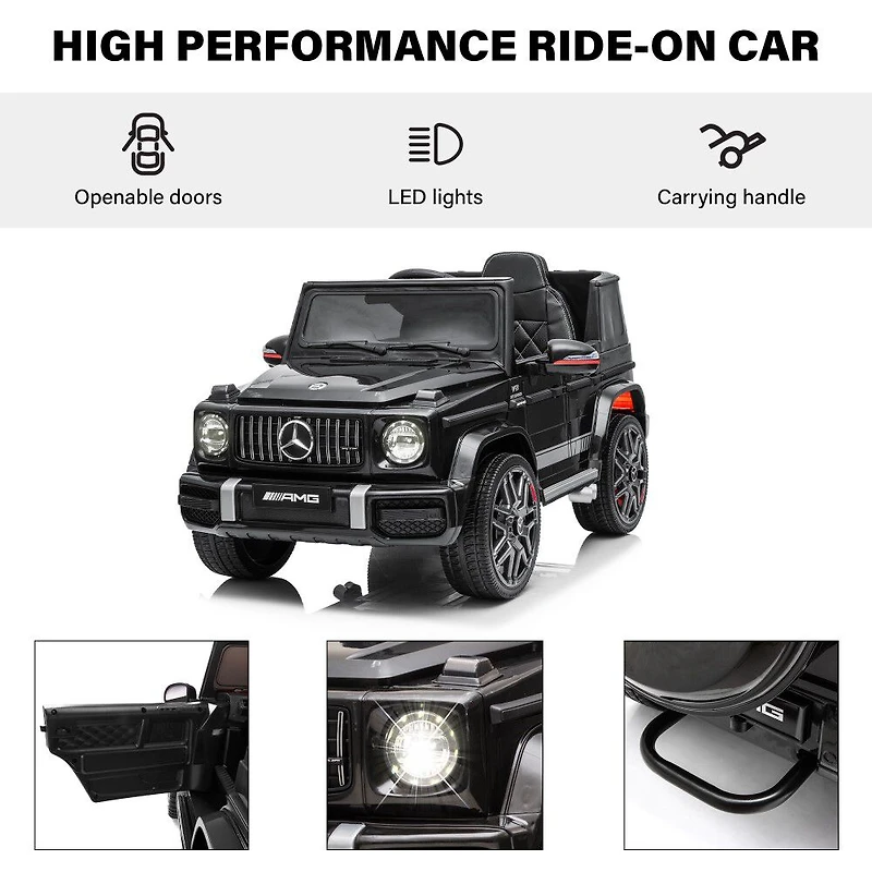 Voltz Toys Mercedes-Benz AMG G64 avec télécommande, noir