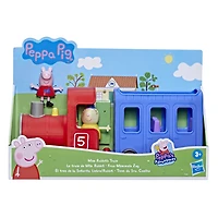 Peppa Pig Peppa's Adventures Le train de Mlle Rabbit, véhicule détachable en 2 parties, jouet préscolaire