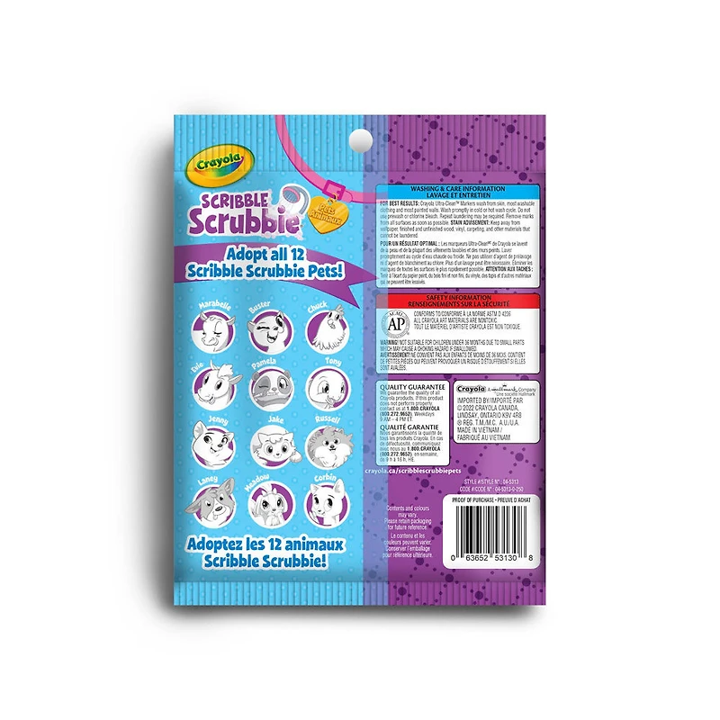 Scribble Scrubbie Pets - 1  Bag