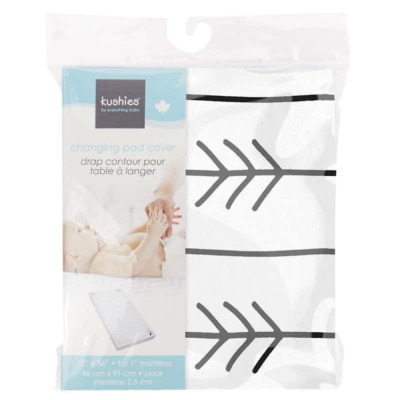 Kushies - Change Pad Cover - Black Arrows