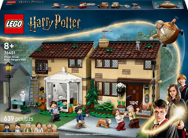 LEGO Harry Potter Privet Drive : la Visite de Tante Marge, Maison à Construire, Ensemble de Jeu à Collectionner 76451