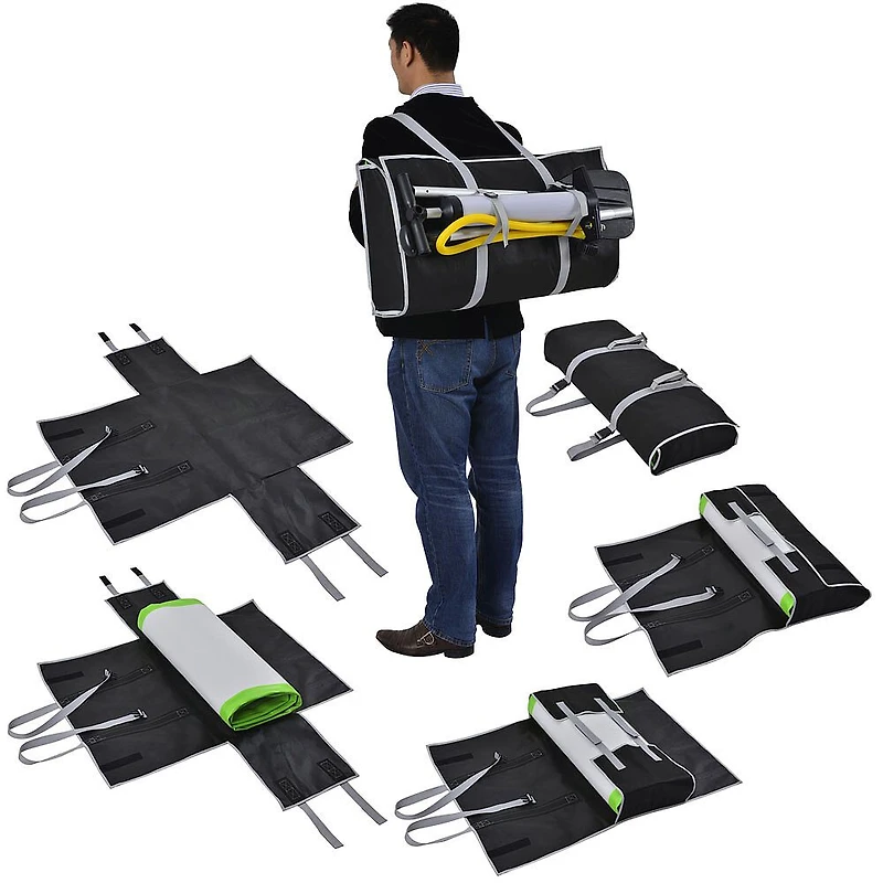 Blue Wave - Planche Manta (position debout) de 3,65 m avec pagaie et pompe manuelle