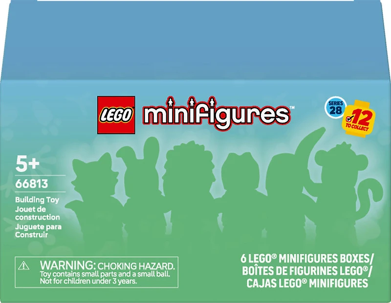 LEGO Figurines Animaux Série 28 - Lot de 6, Boîtes Mystères, Petits Jouets d'Animaux 66813