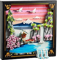 LEGO Art Le Paysage de Cerisiers en Fleurs Japonais, Décoration Murale et pour votre Intérieur 31218
