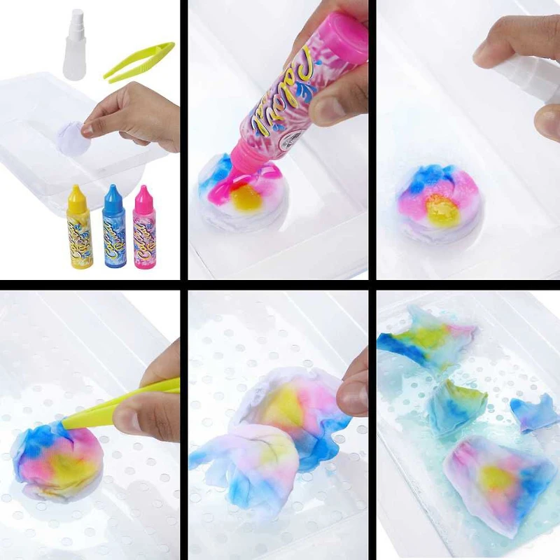 Barbie Doll Color Reveal Gift Set, Tie-Dye Fashion Maker with 2 Barbie Dolls