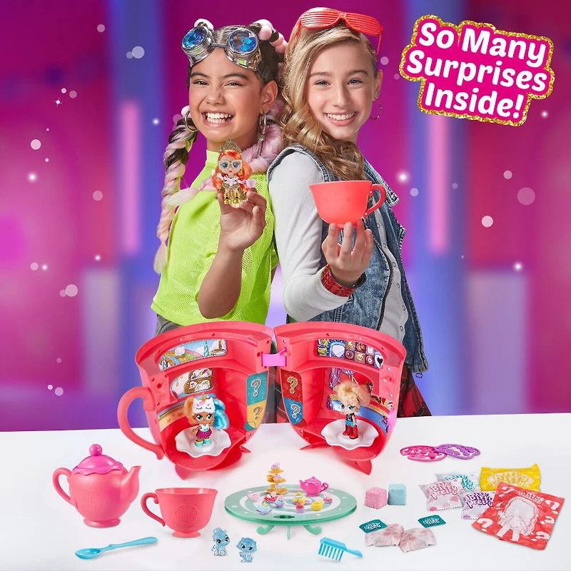 Assortiment de poupées Itty Bitty Pretty et petite tasse de thé Tea Party (inclut 12 Surprises !) par ZURU - L'assortiment peut varier