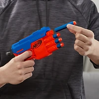 Nerf Alpha Strike, blaster Claw QS-4, inclut 4 fléchettes en mousse Nerf Elite officielles, facile à utiliser