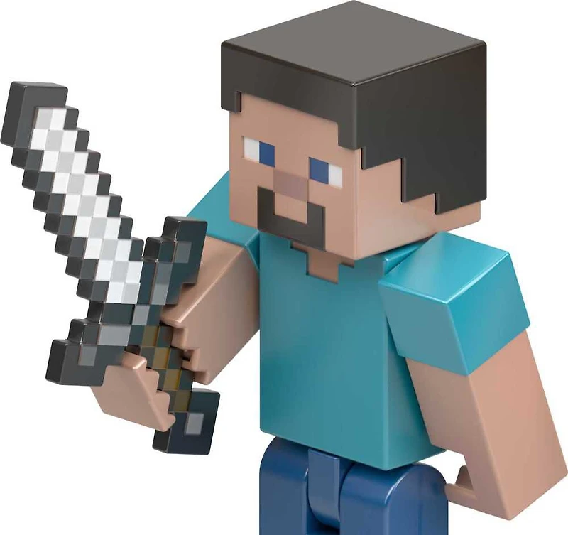 Minecraft-Figurine Steve-Figurine articulée 8 cm, jouets pour enfants