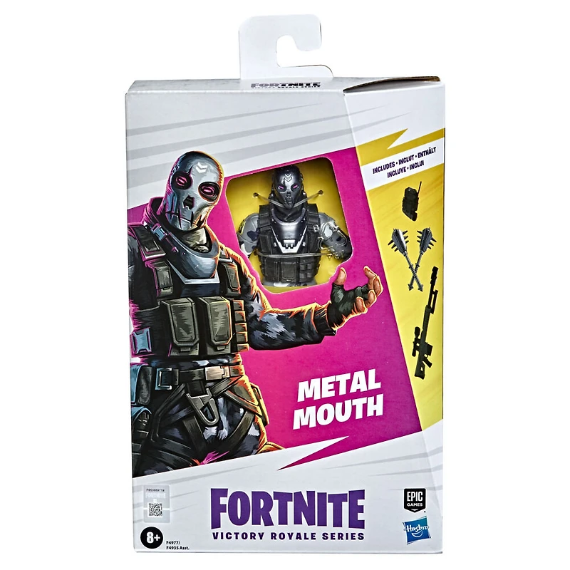 Hasbro Fortnite Victory Royale Series, figurine de collection articulée Gueule de Métal avec accessoires, 15 cm