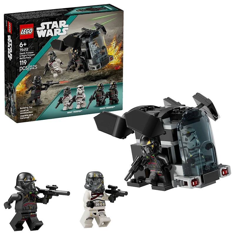LEGO Star Wars Ensemble de Combat Death Trooper et Night Trooper, Petit Cadeau pour les 6 Ans et Plus 75412