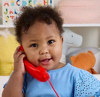 Fisher-Price-Téléphone animé rouge-80eanniversaire de Mattel