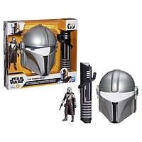 Star Wars The Mandalorian Pack Chasseur de primes, sabre noir, masque et figurine - Notre exclusivité