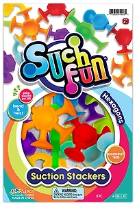 Such Fun Suction Stackers Poly Asst - Édition anglaise - 1 par commande, la couleur peut varier (Chacun vendu séparément, sélectionné au hasard)