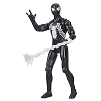 Marvel Spider-Man Epic Hero Series, figurine articulée Spider-Man en costume de symbiote de 10 cm avec accessoire